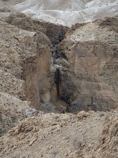 panorama of a cliff in Jeshimon