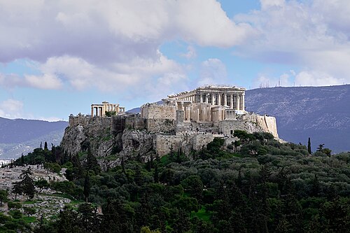 panorama of the acropolis at Athens