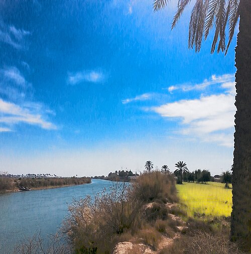 panorama of a river in Pekod