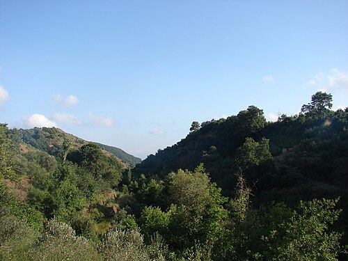panorama of hills in the province Beyond the River