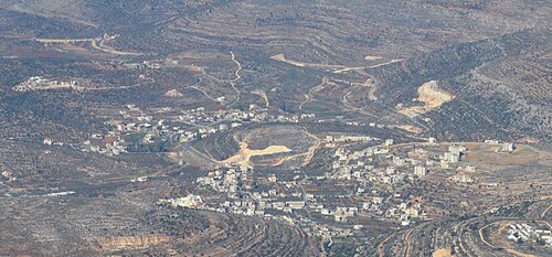 aerial panorama in the region between Mizpah and Shen