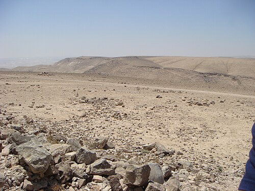 panorama of hills in the Negeb