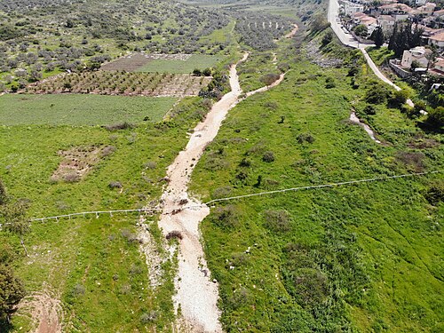 aerial panorama of Wadi Qana