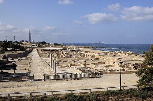 panorama of ruins at Caesarea Maritima