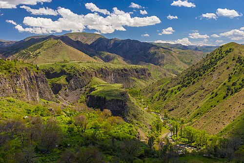 panorama of a valley in Armenia