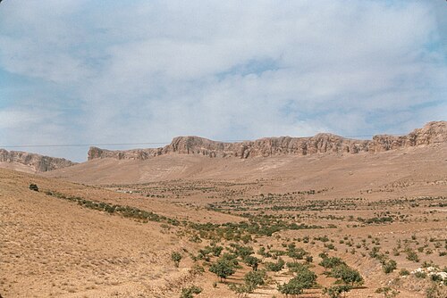 panorama of cliffs in the region between Damascus and Hamath