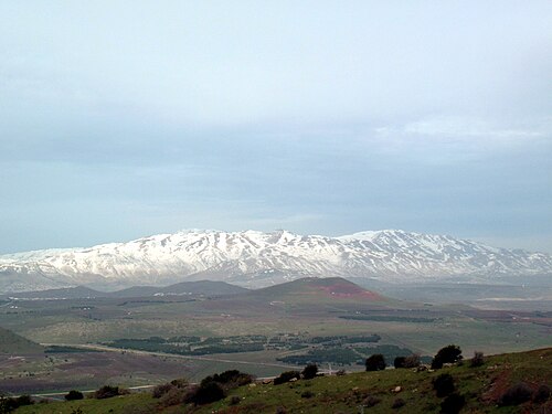 panorama of Mount Hermon