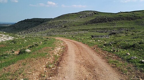 panorama of hills in the region between Kedesh-naphtali and Hazor