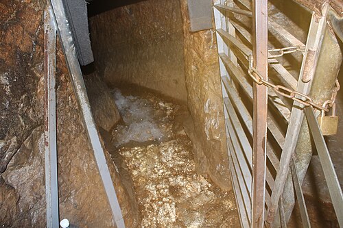 water flowing from the Gihon Spring