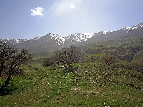 panorama of a mountain in Nahavand