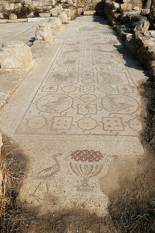 mosaic at Khirbet Beit Lei