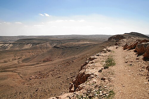 beginning of Wadi Lussan at Makhtesh Ramon