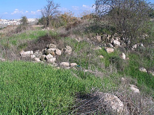 recent ruins at Salbit