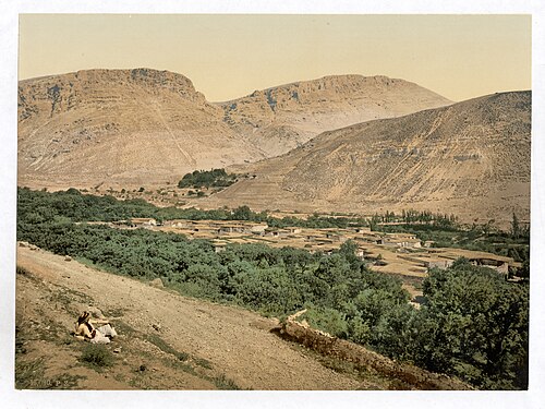 panorama of Souq Wadi Barada