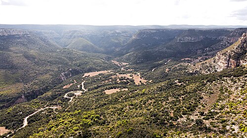 panorama of hills in Libya