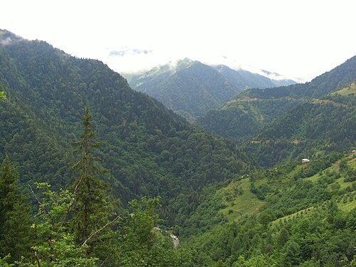 panorama of a mountain in Pontus