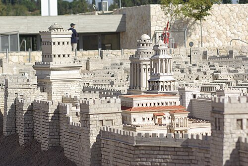 model of Herod’s palace in Jerusalem