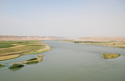 panorama of the Euphrates River in Mesopotamia