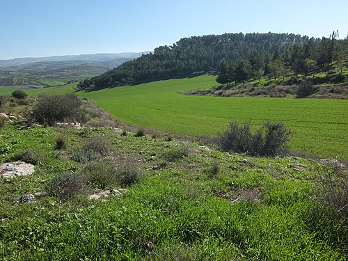 panorama of Khirbet esh Sheikh Madhkur
