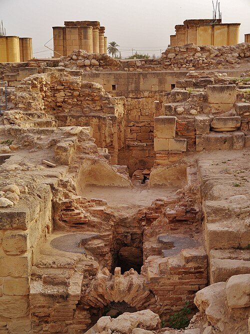 ruins at Khirbet el Mefjir