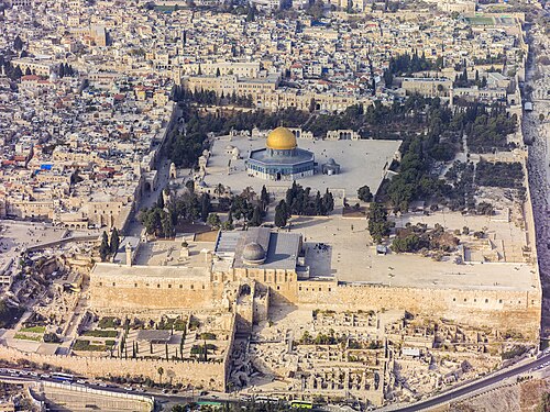 aerial cityscape of Jerusalem