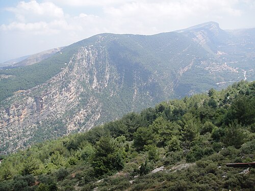 panorama of a mountain in Mount Lebanon