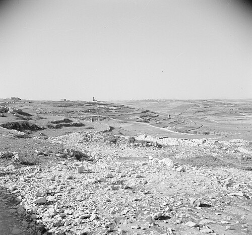 historical panorama of Khirbet et Tubeiqa