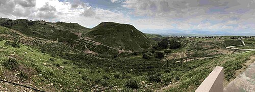 panorama of Pella, a city of the Decapolis