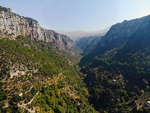 panorama of a valley in Lebanon