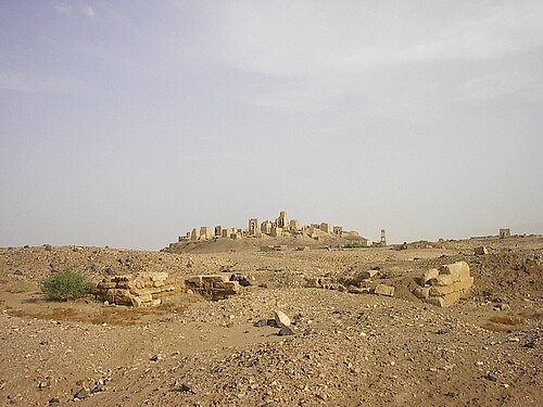 panorama of ruins at Old Ma’rib in Sheba