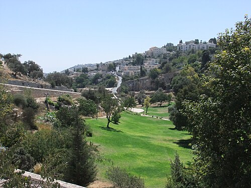 panorama of the Hinnom Valley
