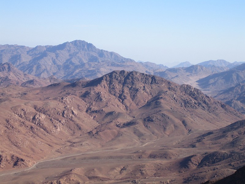 panorama of Jebel Musa