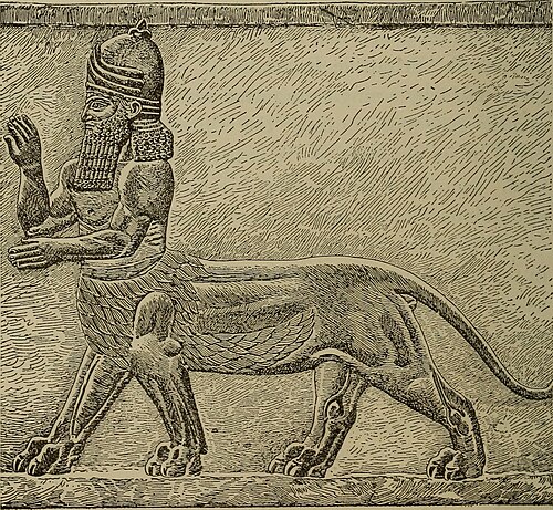 drawing of a god worshiped at Tell Ibrahim