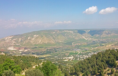panorama of a valley in Havvoth-jair