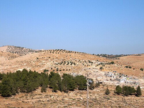 panorama of hills in Idumea