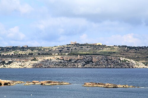 panorama of Saint Paul’s Bay at Malta