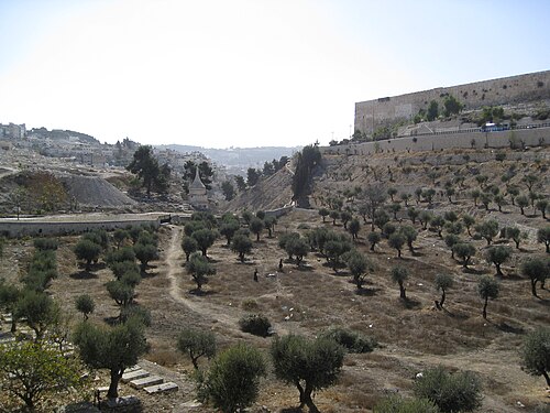 panorama of the Kidron Valley at Jerusalem