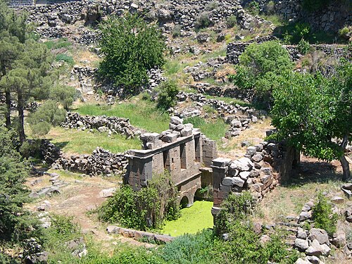 panorama of ruins at Qanawat