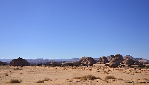 panorama of hills in the region between Dedan and Kedar