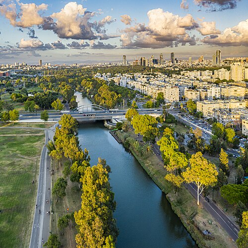 panorama of the Yarkon River