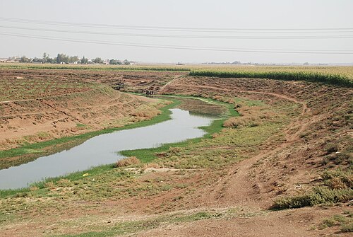panorama of a river in Aram-naharaim