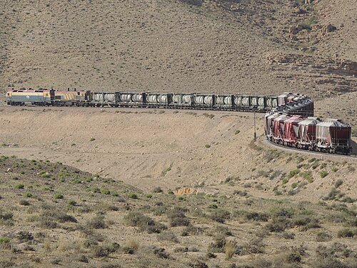 freight train along Wadi Fai