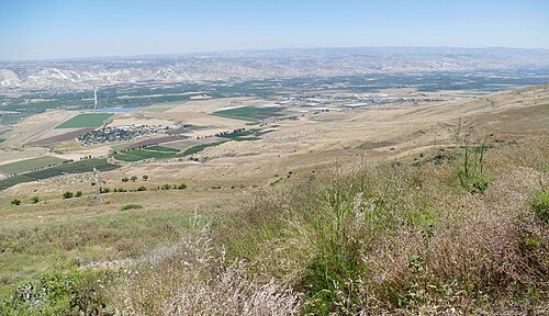panorama of the Jordan Valley