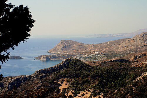 coastline of Rhodes