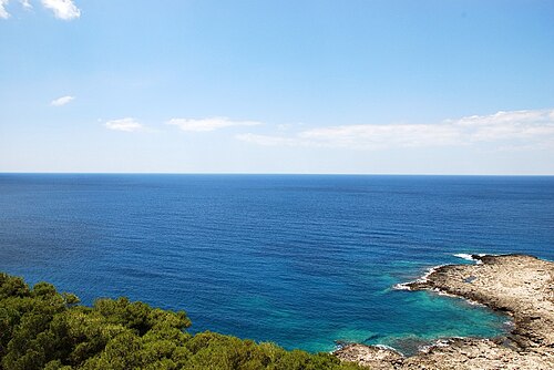 panorama of the Ionian Sea from Porto Selvaggio