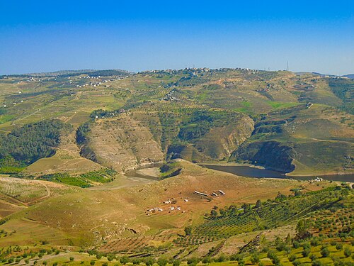 panorama of hills in the East