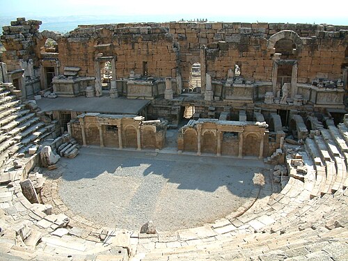 panorama of the theater at Hierapolis