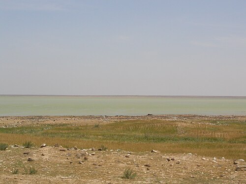 panorama of a lake in the region between Aleppo and Carchemish