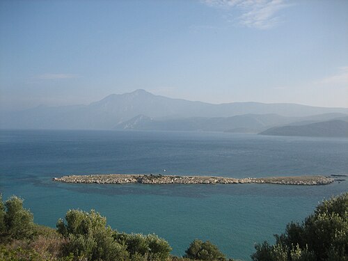 panorama of a mountain at Cape Mycale