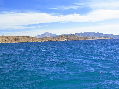 panorama of the Gulf of Aqaba